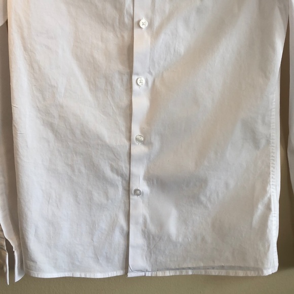 ASOS White Long Sleeve ButtonUp Collared Top SzSm - Picture 6 of 12